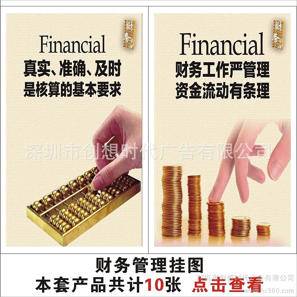 財務室掛圖深圳東莞企業文化管理掛圖現場管理標語