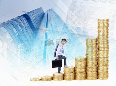 步步高升創(chuàng)意背景圖片下載-正版圖片500581483